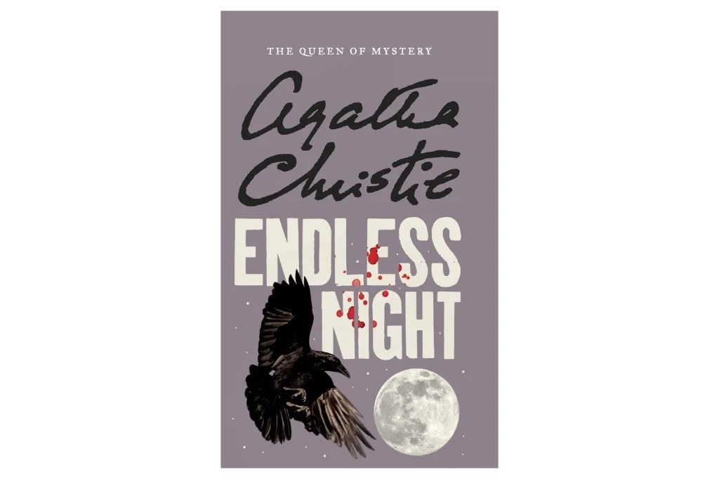 Book cover for Agatha Christie's "Endless Night" featuring a raven and full moon.
