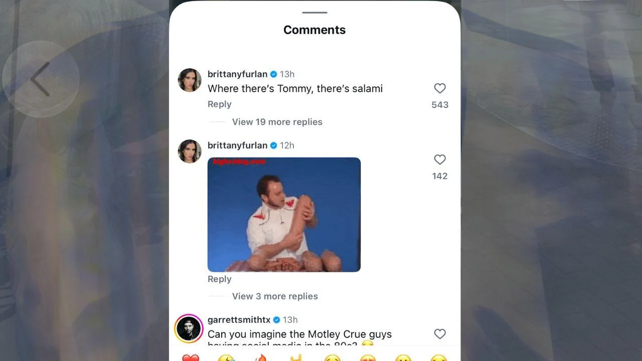 Image of The former Vine star doubled down on her cheeky comment by sharing a GIF featuring a large piece of meat.