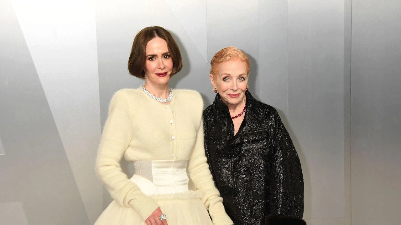 Image of Sarah Paulson supported Holland Taylor at the premiere of her new Apple TV comedy 'Brothers.'