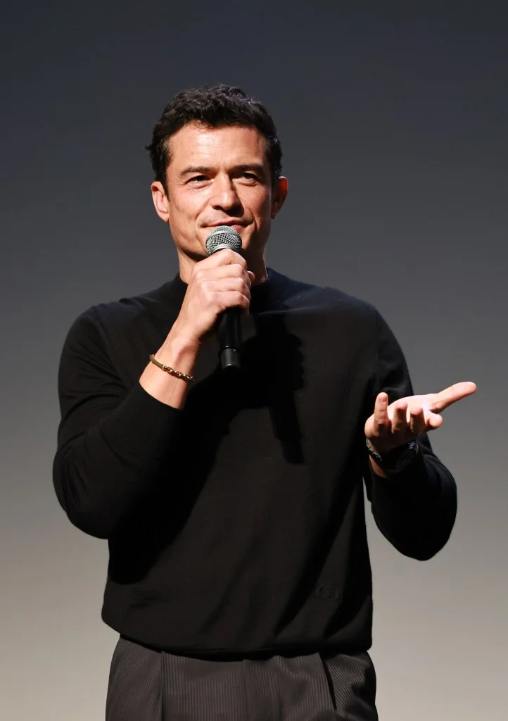 Orlando Bloom speaking onstage at the "Deep Cover" Premiere during the 2025 Tribeca Festival.