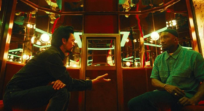 John Cho and Mahershala Ali in Your Mother Your Mother Your Mother (2026)