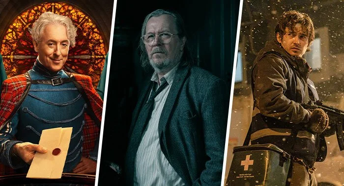 Images from The Traitors: New Blood, Slow Horses, and Resident Evil