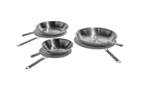 Eater x Heritage Steel 3-Piece Fry Pan Set