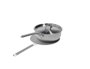 Eater x Heritage Steel 3 Quart Saucier with Lid